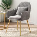 Modern Gray Upholstered Dining Chairs OEM ODM Upholstered Kitchen Chairs