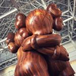 Mildewproof Hand Carved Wood Sculptures , Wooden Doll For Art