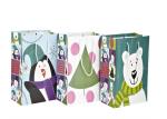 Eco - Friendly Printed Kraft Paper Bags Glossy / Matte Lamination Surface