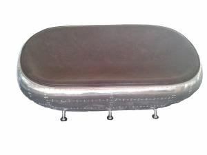 Quality SGS ISO Rivet Scoop Love Aviator Leather Sofa Defaico Furniture wholesale