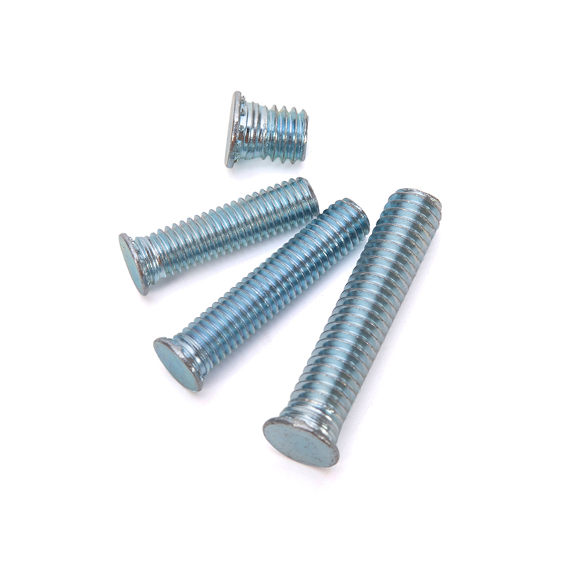 ISO Standard Self Clinching Stud Screw Rivet Fhs M2.5 M3 M4 M5 M6 M8 M10 Bright Finish Uncoated for Industrial Machinery