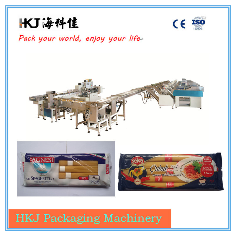 Automatic spaghetti bundling and packaging machinery