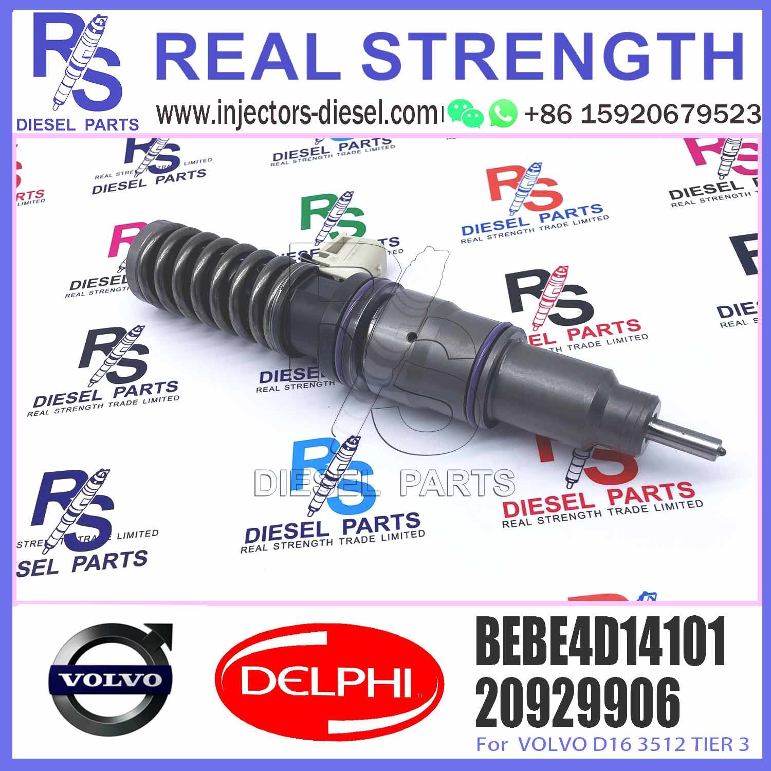 BEBE4D14101,20929906,20780666,BEBE4D14001 genuine new diesel unit injector for Vol//vo EC700 D16