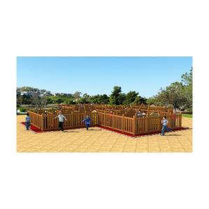 Quality Customize Durable Commercial Wooden Playground Equipment For 10 - 20 Persons wholesale