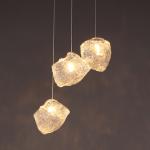 Modern Led Pendant Lamp Living Dining Room Bedroom Decoration Glass Stone