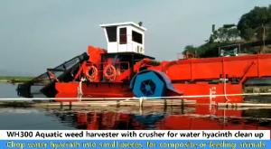Quality Stainless Wh300 Aquatic Weed Barge For Floating Garbage Transportation wholesale