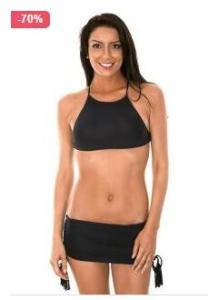 Quality Bandeau Bikini Top - Soutien Ambra Jupe Black wholesale