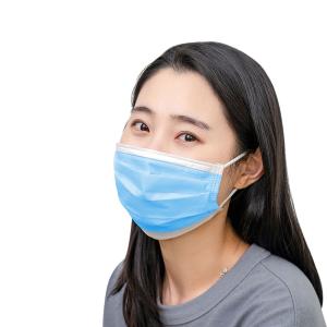 Quality Fliud Resistant Medical Disposable Mask , Earloop Face Mask PVC Concealed Nose Piece wholesale