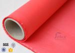 Heat Resistant Flame Proof Acrylic Coated Fiberglass Fire Blanket 490g Red