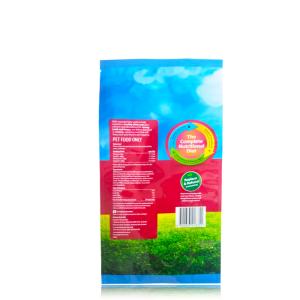 Quality Food grade packaging bag for storage, plastic pet food pack bag, back heat seal wholesale