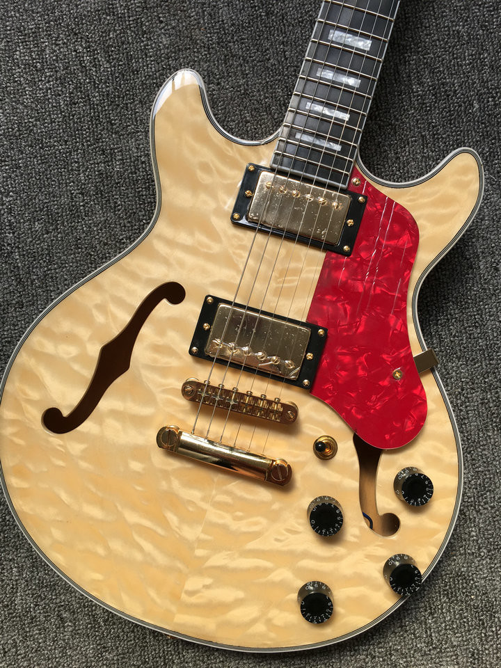 Custom Hollow body 339 Jazz Electric Guitar IN natural Custom any color guitars China Factory
