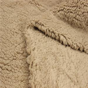 Quality sherpa hoodie lamb fur knitting fleece fabric wholesale