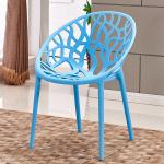 Integral Moulding Hollow Plastic Dining Chairs For Restaurant / Coffee Bar