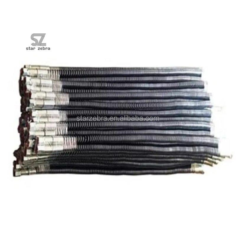 High Pressure Oil Pipe Hydraulic Steel Wire Braided Rubber Hose for Excavator Repair in High Temperature and Pressure