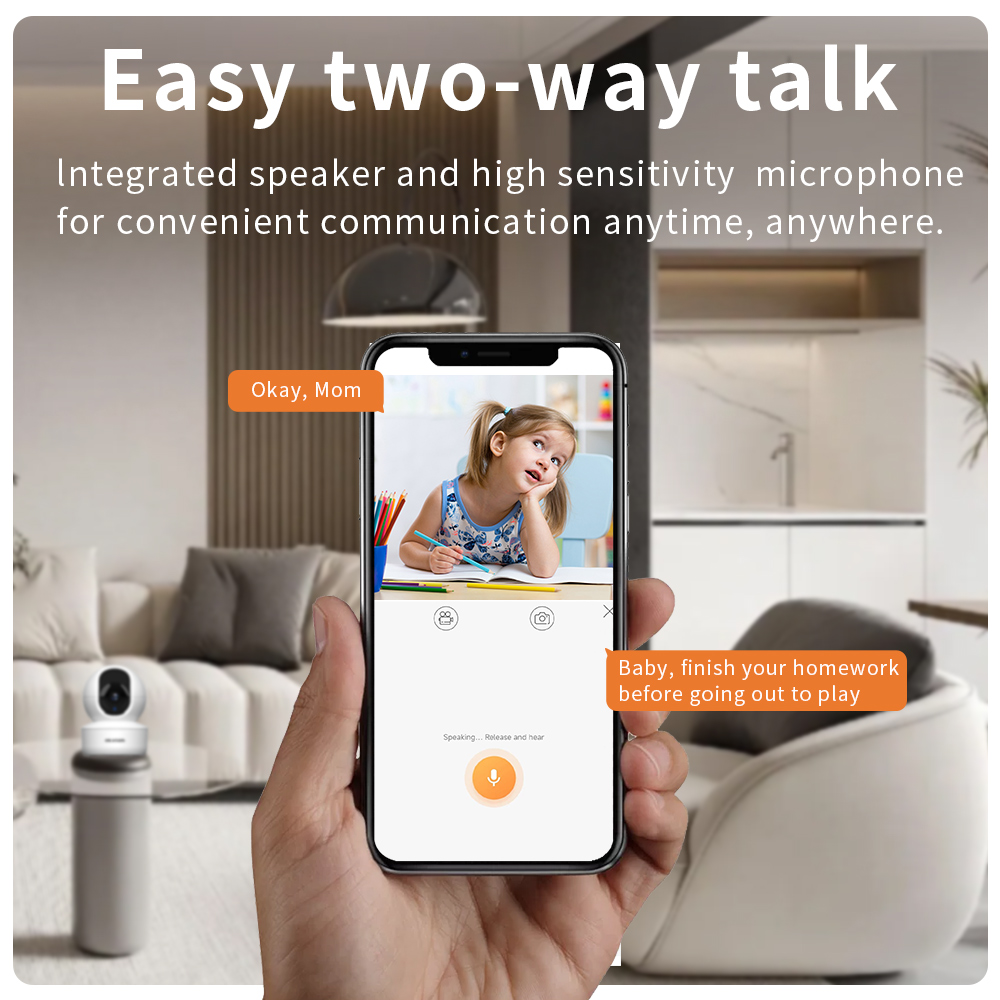 Convenient WiFi Infrared Smart Camera with Double Digital Zoom and Information Push