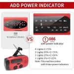 Portable Solar Weather Radio Emergency Earthquake Flashlight