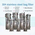 62KG Weight Wide Micron Range Stainless Steel Bag Filter Housing for Food
