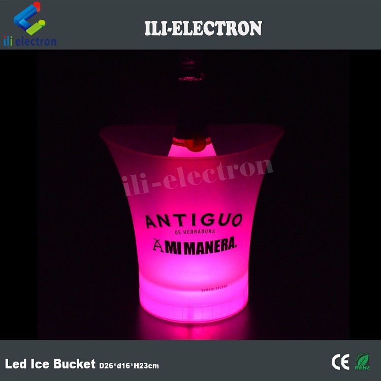 Hot seller plastic led champagne ice bucket