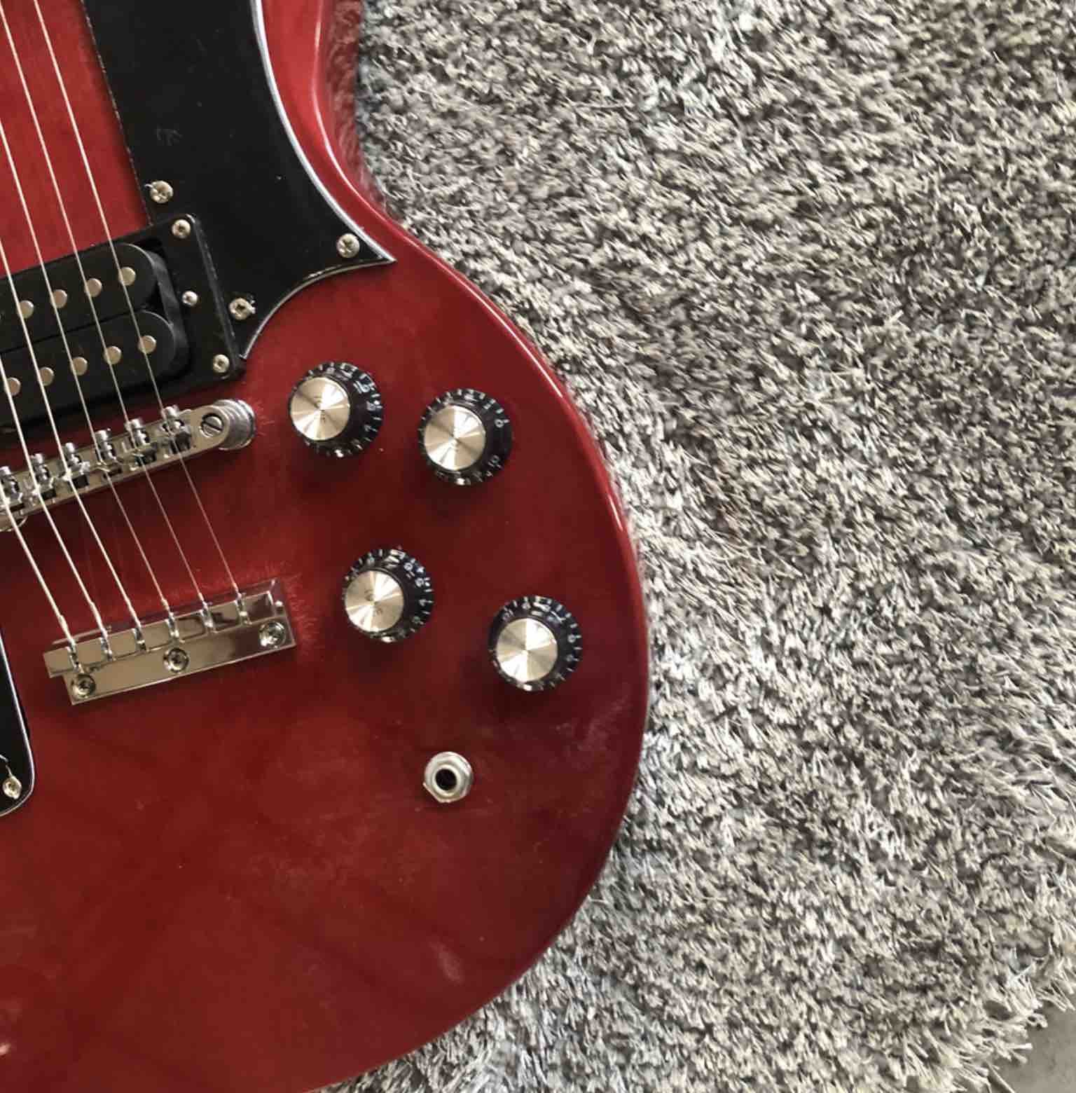 Custom high quality 12 string+6 string double head electric guitar Wine red SG guitar 100% original pictures