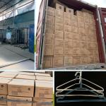 Powder Coated Surface Dry Cleaner Hanger Steel Material Environmental Friendly