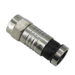 Blue Ring F Male Compression Coaxial Cable Connector RG59 RG6 Plug For CATV