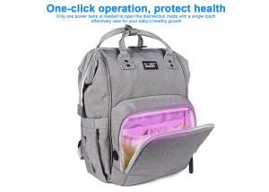 Quality Light Weight Usb Charging UV Disinfection Diaper Bag wholesale