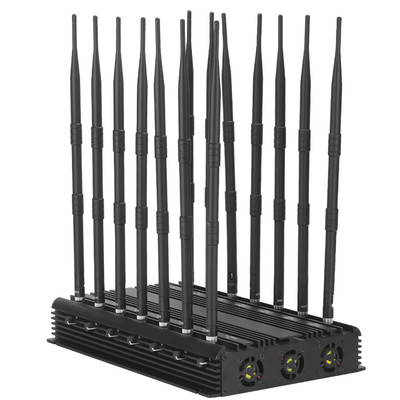 14-Antenna jammer jams 2g. 3G. 4G. 5G. Cellphone Signals,and GPS.WiFi.GPSL2-L5.GPSL3-L4 with Longer 2.0dBi Gain Antennas