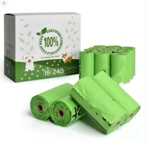 Quality Cornstarch Compostable Biodegradable Dog Waste Bags Custom wholesale