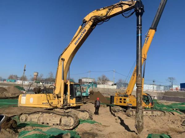 BVEM 105kW Power Hydraulic Vibroflot Excavator Equipped Sharing Hydraulic Power