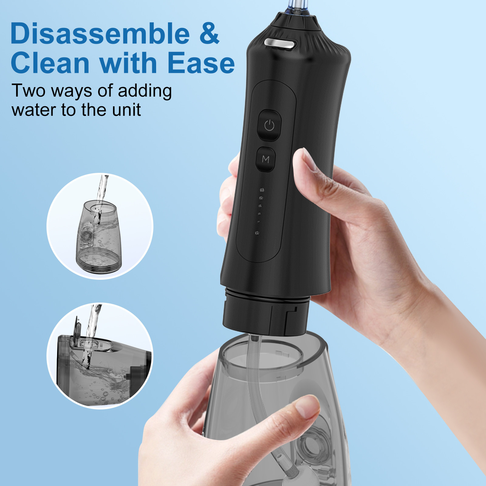 CE ROHS 5 models Water Dental Flosser With 2500MAH battery For Oral Care Irrigator