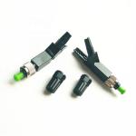 Black Fiber Optic Connectors , FC Fiber Connector No Epoxy Polishing Required