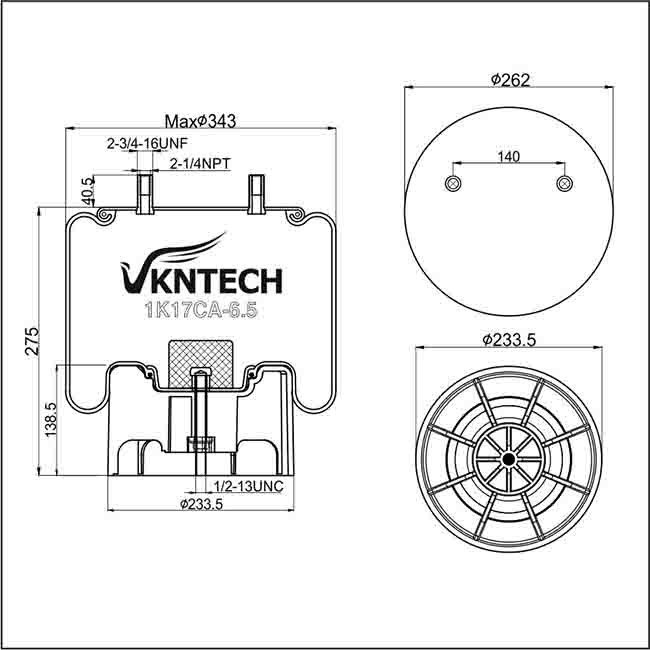 Replaces Hendrickson Trailer S21966 Air Bags And Firestone W01-358-8708 Air Springs