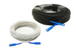 1 / 2 / 4 Core Outdoor Indoor Fiber Optic Patch Cables FTTH Drop Cable