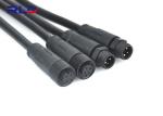 Waterproof Plastic M12 Circular Connector 6 Pin Cable Wire Connector
