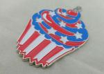 Zinc Alloy Engraving Carnival Medalby Antique Nickel Plating With Color Clown