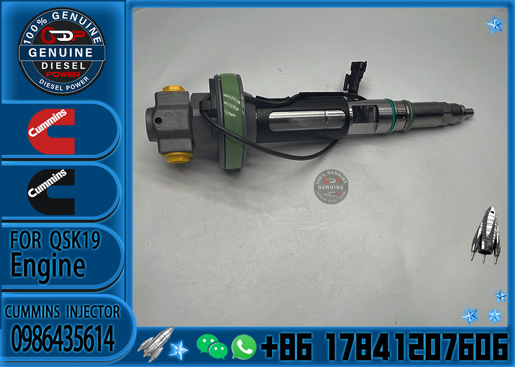 Genuine Fuel Injector Assembly F00BJ00006 FOOBJ00007 0986435903 0986435614 For Qsk19 Engine
