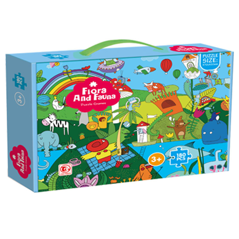 Less Pieces 1.8mm 2d Paper Jigsaw Puzzle Educational For Children