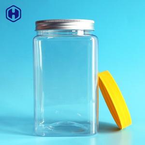 Quality Aluminium Cap Square Plastic Food Containers Round Mouth Diameter 83.3mm wholesale