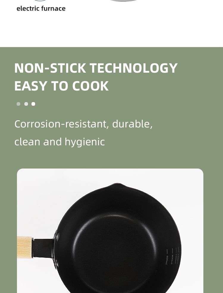 Nonstick Japanese Sauce Pan Single Handle Stainless Steel Sauce Pan