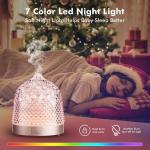 Glass Water Tank And Glass Cover Aroma Diffuser With Led Light▕ DN-851