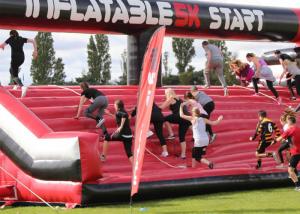 Quality Adult Inflatable Obstacle Course / PVC Tarpaulin Inflatable Sports Games wholesale