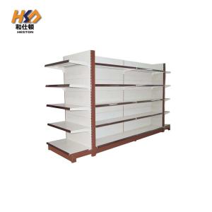 Quality Four Tier Metal Supermarket Shelf Rack 0.4MM 50KG Per Layer 1.8M wholesale
