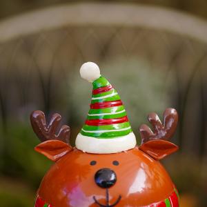 Quality Elk Metal Christmas Decoration Figurines Rustproof Customized wholesale