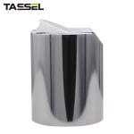 24mm Aluminum Silver Plastic Disc Cap Non Spill For Cosmetic Bottles