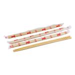 9Inch Printed Round Smooth Disposable Bamboo Chopsticks With Logo
