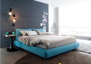Quality modern America style fabric soft bed furniture wholesale