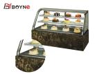 Air Cooling Cake Display Case Commercial Double Curved Chiller