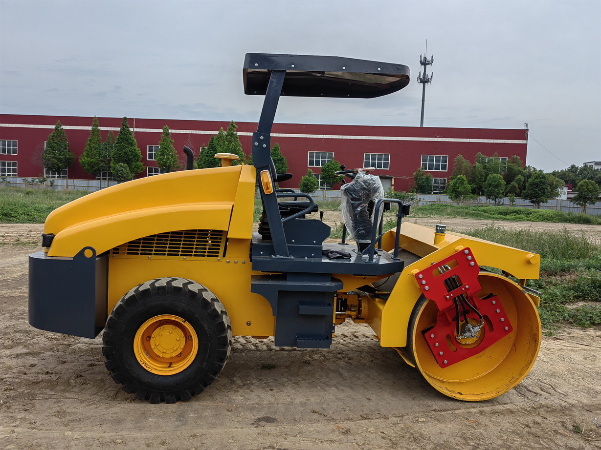 Single Steel Wheel Vibratory Roller 4 Tons 4.5tons 5tons Road Construction Machinery Mini Compactor