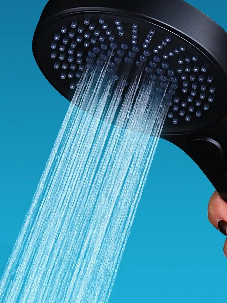 Polished High Pressure Water Saving ABS Plastic Surface Shower Head For Bathroom Accessories