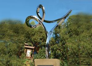 Quality Professional Stainless Steel Outdoor Sculpture , Stainless Steel Art Sculptures wholesale
